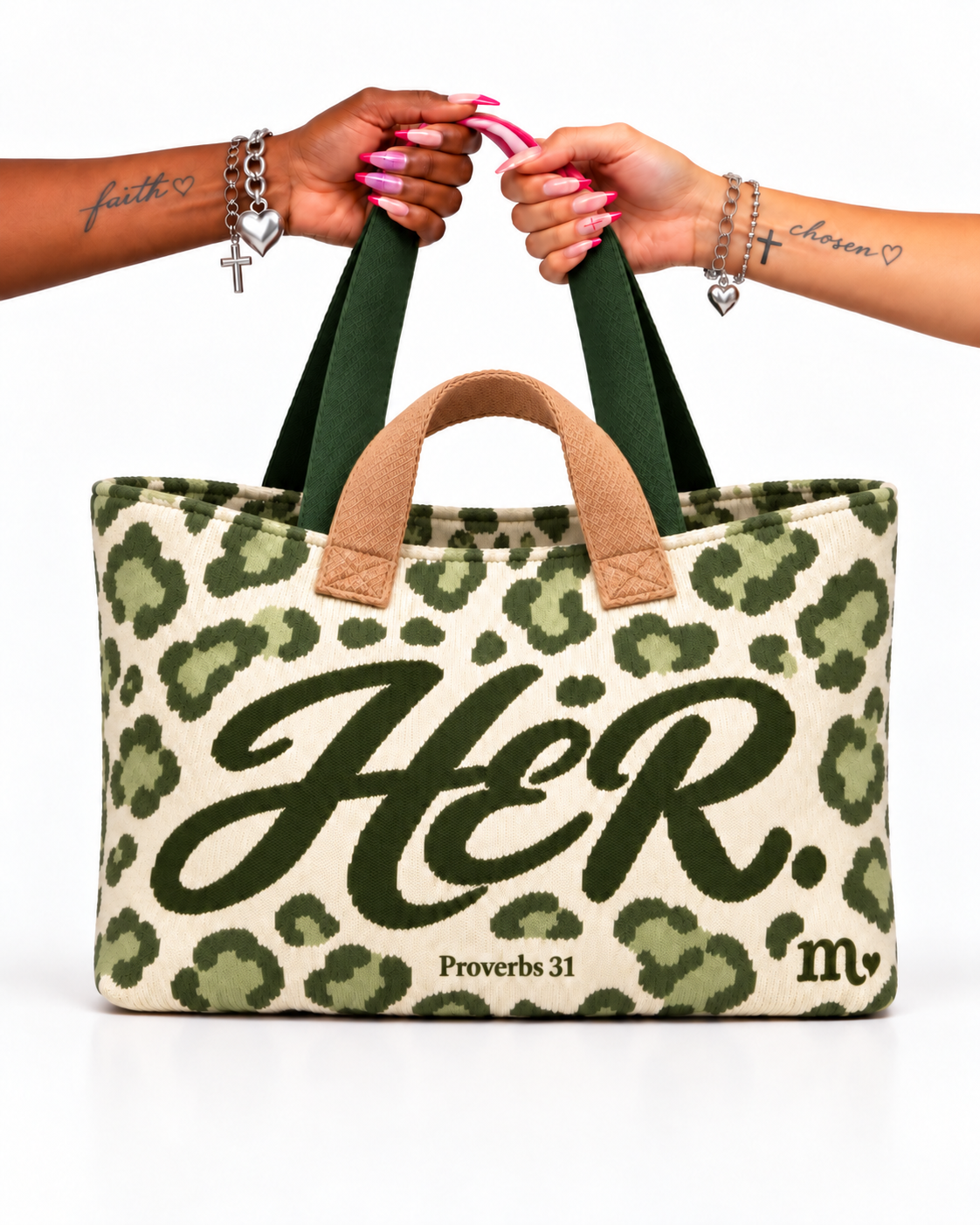 HER. P31 green tote