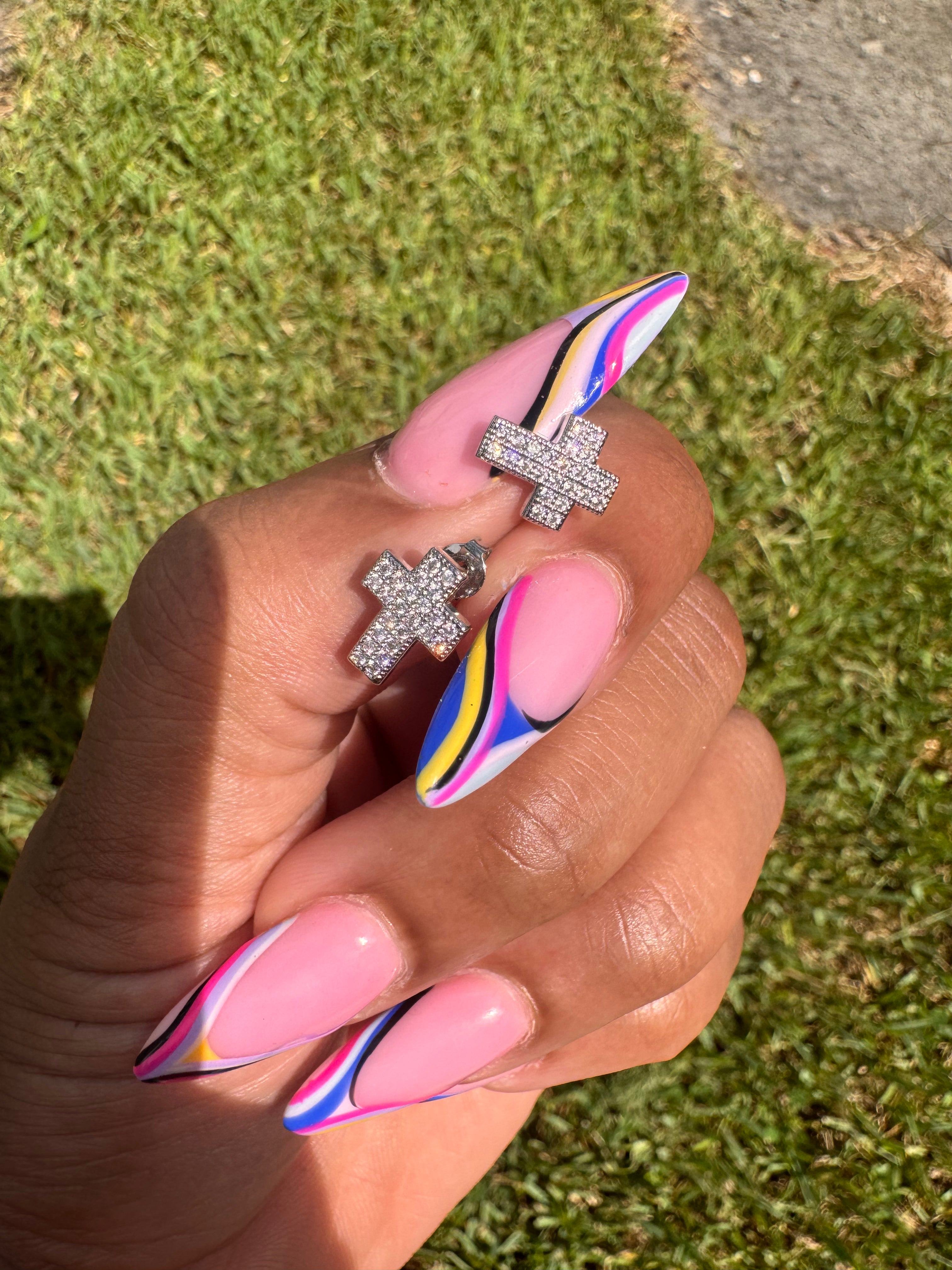 Mini Cross Studs
